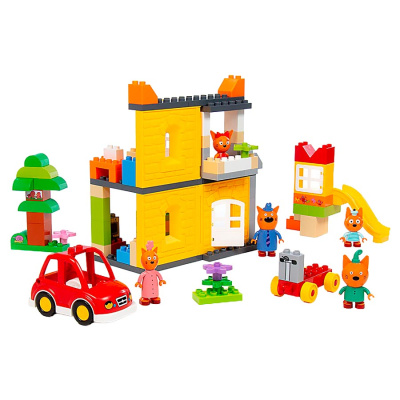 Конструктор Макси Три кота Дом котов 102 элемента Полесье 94944 1